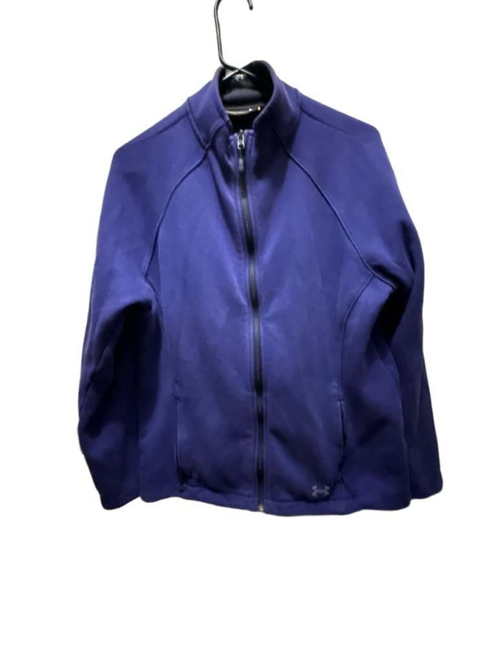 Under Armour Fleece Jacket Size LG Purple Full Zip Athletic